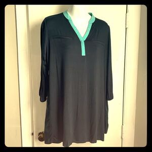 Hunter Green and Mint Green Blouse-S
